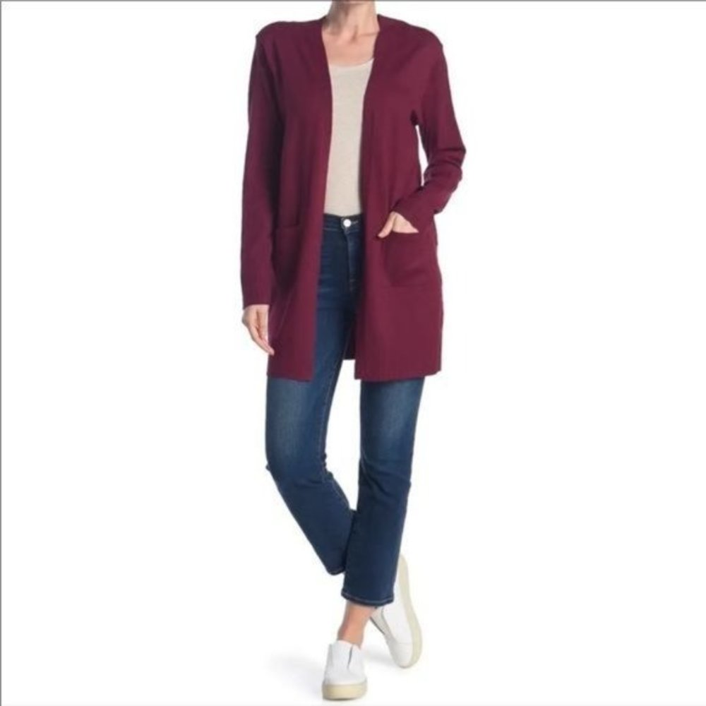 Sweet Romeo Simple Open Drape Pocket Cardigan NWT